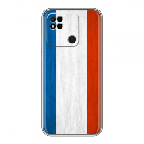 Дизайнерский силиконовый чехол для Xiaomi Redmi 10A Флаг Франции