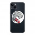 Полупрозрачный дизайнерский пластиковый чехол для Iphone 14 Plus Прозрачный дрифт