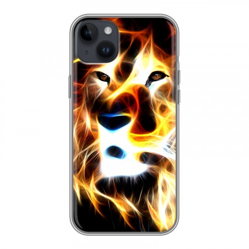 Дизайнерский пластиковый чехол для Iphone 14 Plus Пламенные животные
