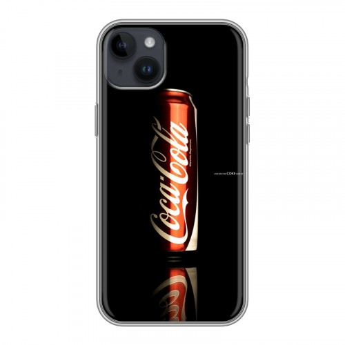 Дизайнерский пластиковый чехол для Iphone 14 Plus Coca-cola