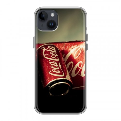 Дизайнерский пластиковый чехол для Iphone 14 Plus Coca-cola