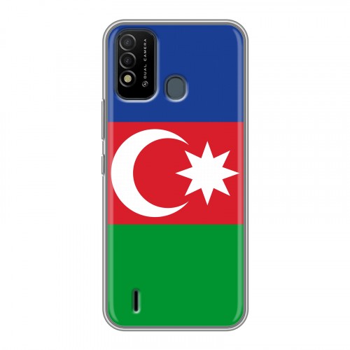 Дизайнерский пластиковый чехол для Itel Vision 2s Флаг Азербайджана