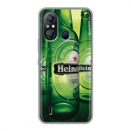 Дизайнерский силиконовый чехол для Itel A49 Heineken