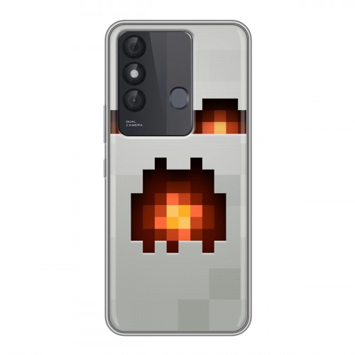 Дизайнерский силиконовый чехол для Itel Vision 3 Plus Minecraft