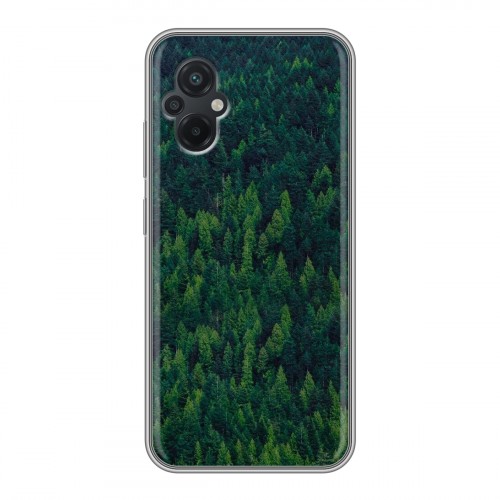 Дизайнерский силиконовый с усиленными углами чехол для Xiaomi Poco M5 лес