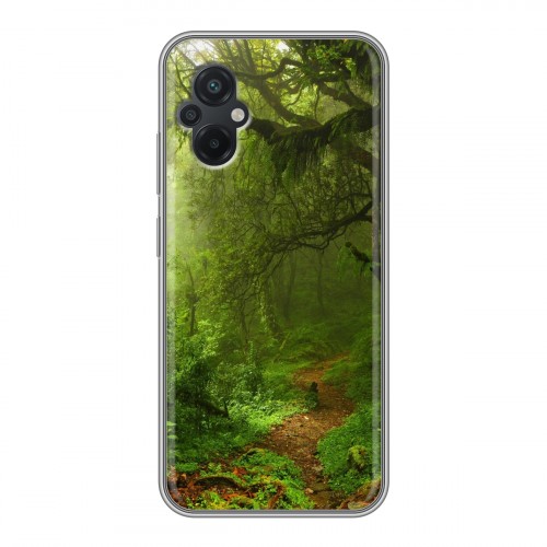 Дизайнерский силиконовый чехол для Xiaomi Poco M5 лес