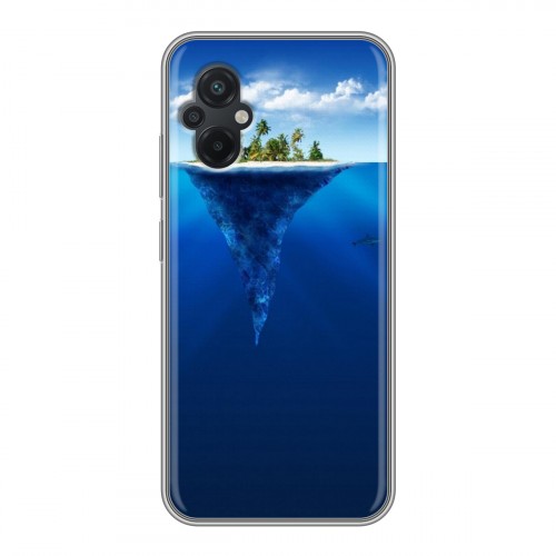 Дизайнерский силиконовый с усиленными углами чехол для Xiaomi Poco M5 айсберг