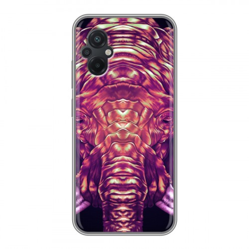 Дизайнерский силиконовый чехол для Xiaomi Poco M5 Ультрафиолетовые животные