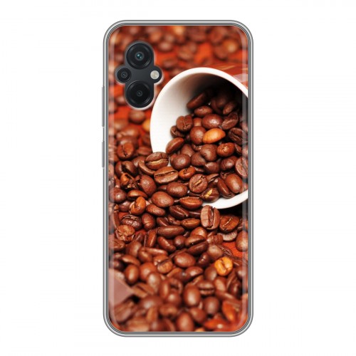 Дизайнерский силиконовый чехол для Xiaomi Poco M5 кофе текстуры