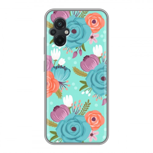 Дизайнерский силиконовый чехол для Xiaomi Poco M5 Причудливые цветы