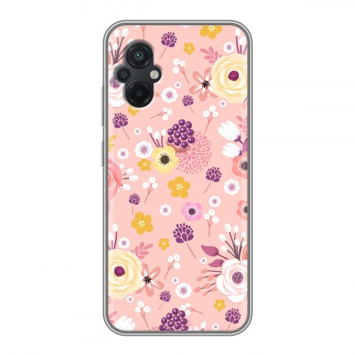 Дизайнерский силиконовый чехол для Xiaomi Poco M5 Причудливые цветы