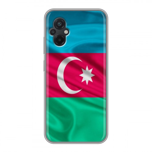 Дизайнерский силиконовый чехол для Xiaomi Poco M5 Флаг Азербайджана