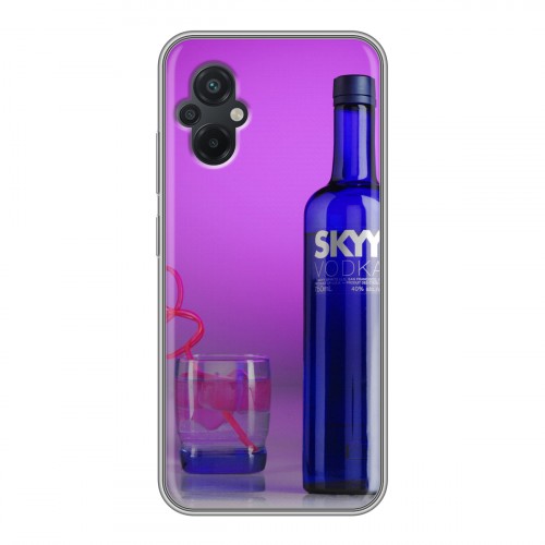 Дизайнерский силиконовый с усиленными углами чехол для Xiaomi Poco M5 Skyy Vodka