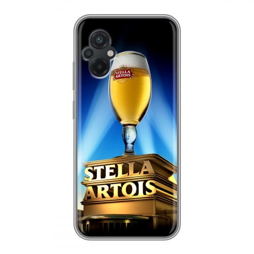 Дизайнерский силиконовый чехол для Xiaomi Poco M5 Stella Artois