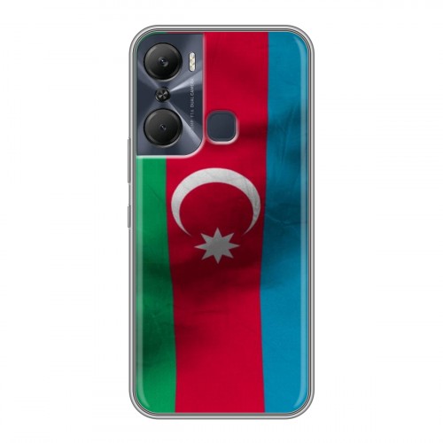 Дизайнерский силиконовый с усиленными углами чехол для Infinix Hot 12 Pro Флаг Азербайджана