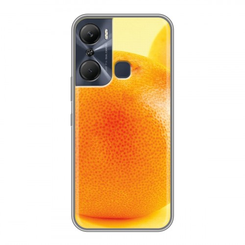 Дизайнерский силиконовый с усиленными углами чехол для Infinix Hot 12 Pro Апельсины