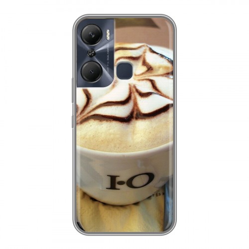 Дизайнерский силиконовый чехол для Infinix Hot 12 Pro Кофе напиток