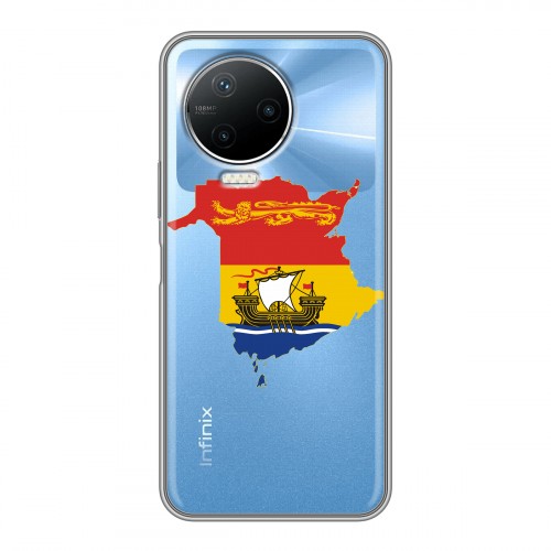 Полупрозрачный дизайнерский пластиковый чехол для Infinix Note 12 Pro флаг Испании