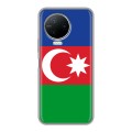 Дизайнерский пластиковый чехол для Infinix Note 12 Pro Флаг Азербайджана