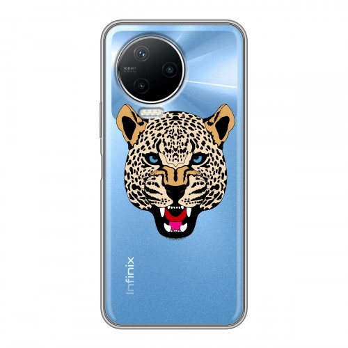 Дизайнерский пластиковый чехол для Infinix Note 12 Pro Прозрачные леопарды