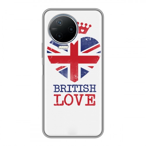 Дизайнерский пластиковый чехол для Infinix Note 12 Pro British love