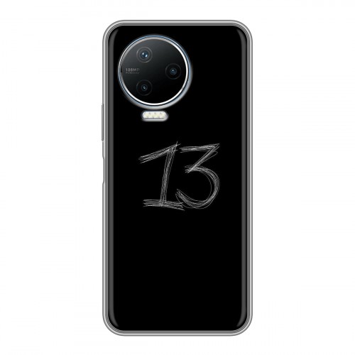 Дизайнерский силиконовый чехол для Infinix Note 12 Pro Черно и кратко