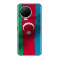 Дизайнерский пластиковый чехол для Infinix Note 12 Pro Флаг Азербайджана