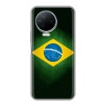 Дизайнерский пластиковый чехол для Infinix Note 12 Pro Флаг Бразилии
