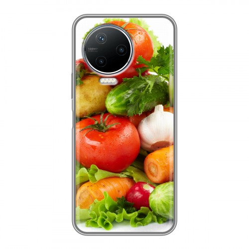 Дизайнерский силиконовый чехол для Infinix Note 12 Pro Овощи