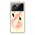 Дизайнерский силиконовый чехол для Infinix Note 12 VIP Розовые фламинго
