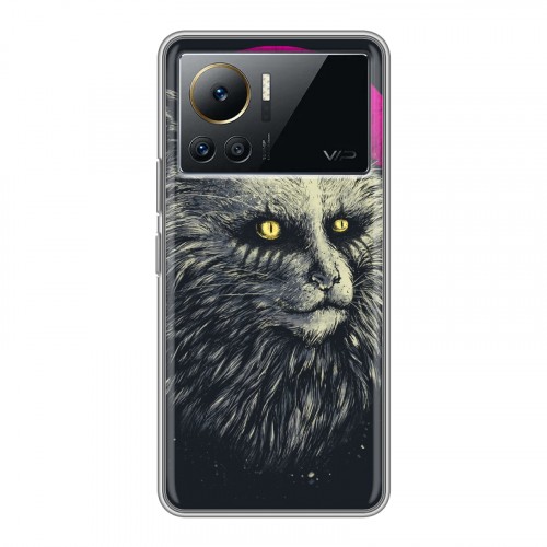 Дизайнерский силиконовый чехол для Infinix Note 12 VIP Мистические кошки