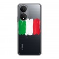 Полупрозрачный дизайнерский силиконовый чехол для Huawei Honor X7 Флаг Италии