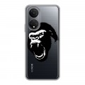 Полупрозрачный дизайнерский силиконовый чехол для Huawei Honor X7 Прозрачные обезьяны