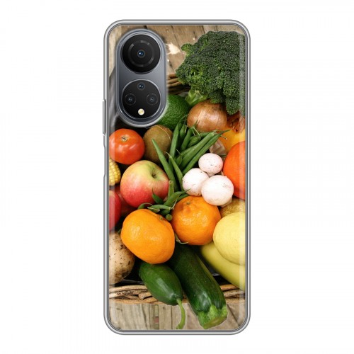 Дизайнерский силиконовый чехол для Huawei Honor X7 Овощи