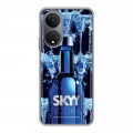 Дизайнерский силиконовый с усиленными углами чехол для Huawei Honor X7 Skyy Vodka