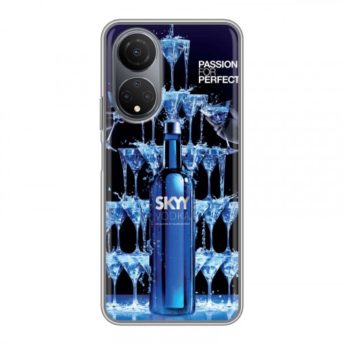 Дизайнерский силиконовый с усиленными углами чехол для Huawei Honor X7 Skyy Vodka