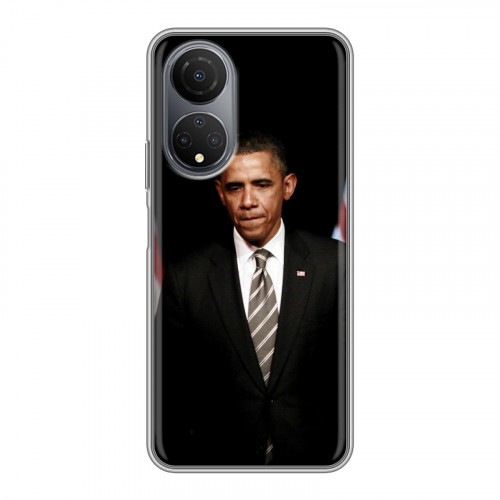Дизайнерский силиконовый с усиленными углами чехол для Huawei Honor X7 Барак Обама