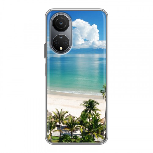 Дизайнерский силиконовый с усиленными углами чехол для Huawei Honor X7 Пляж