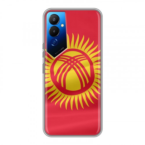 Дизайнерский силиконовый чехол для Tecno Pova 4 флаг Киргизии