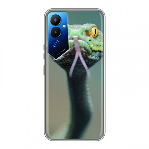 Дизайнерский силиконовый чехол для Tecno Pova 4 Змеи