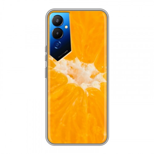 Дизайнерский силиконовый чехол для Tecno Pova 4 Апельсины