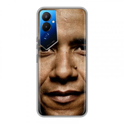 Дизайнерский силиконовый чехол для Tecno Pova 4 Барак Обама
