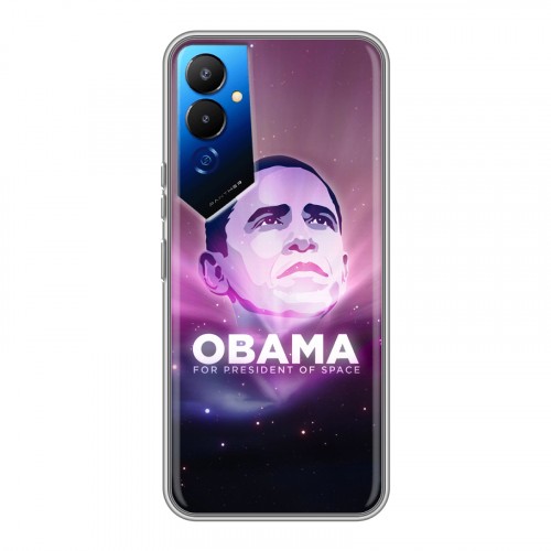 Дизайнерский силиконовый чехол для Tecno Pova 4 Барак Обама