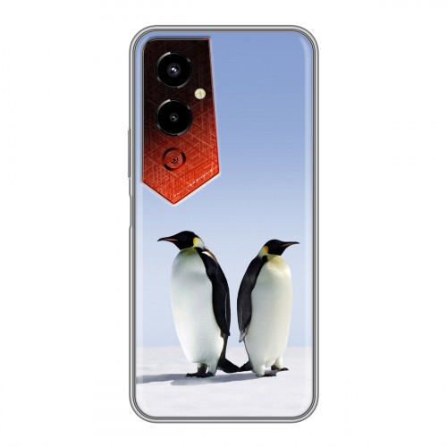 Дизайнерский силиконовый чехол для Tecno Pova 4 Pro Пингвины