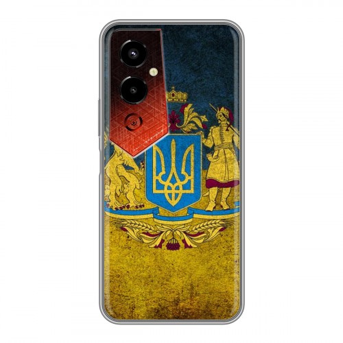 Дизайнерский силиконовый чехол для Tecno Pova 4 Pro Флаг Украины