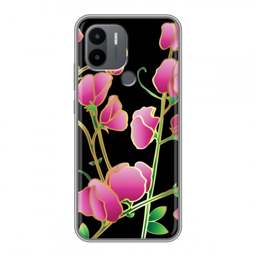 Дизайнерский силиконовый чехол для Xiaomi Redmi A1 Plus Люксовые цветы