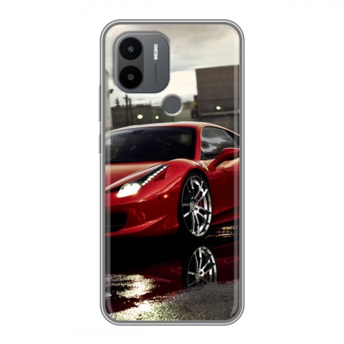 Дизайнерский силиконовый с усиленными углами чехол для Xiaomi Redmi A1 Plus Ferrari