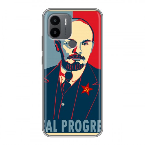 Дизайнерский силиконовый чехол для Xiaomi Redmi A1 Plus Владимир Ленин