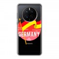 Полупрозрачный дизайнерский пластиковый чехол для Huawei Mate 50 Флаг Германии