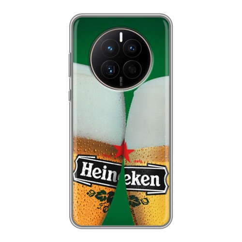 Дизайнерский силиконовый с усиленными углами чехол для Huawei Mate 50 Heineken